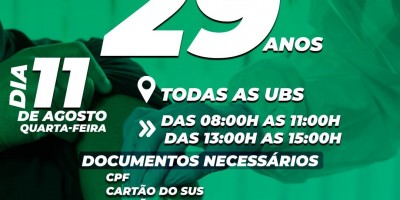 Rolim de Moura: Vacinação contra covid-19 para pessoas com 29 anos de idade será nesta...