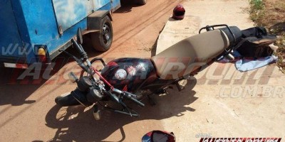 Entregador de delivery sofre acidente de trânsito na avenida Norte Sul em Rolim de Moura