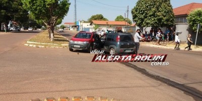 Dois Unos colidem nesta manhã de quarta-feira em Rolim de Moura