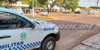 Acidente entre moto e carro é registrado na esquina do Hospital Municipal de Rolim de...
