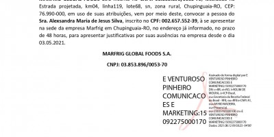 EDITAL DE CONVOCAÇÃO - MARFRIG GLOBAL FOODS S.A. 