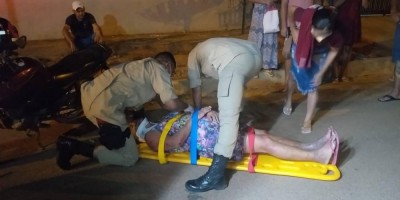Mulher que chegava de mudança em Vilhena é atropelada por motociclista embriagado que...
