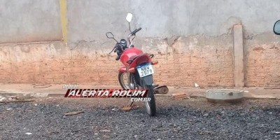 Motocicleta 'pega emprestada' por 'amigo' em Rolim de Moura, é recuperada em Cacoal