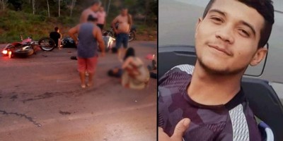 Jovem morre após grave acidente envolvendo duas motos e um carro na RO-383 em Cacoal