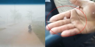Chuva de granizo e ventania causam transtornos e prejuízos em Porto Velho; fotos e...