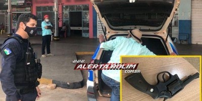 Idoso armado dentro de estabelecimento comercial é preso pela Polícia Militar em Rolim...