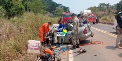 Grave acidente na BR-364, entre Ji-Paraná e Ouro Preto, deixa um morto e outra...