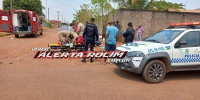 Motorista foge sem prestar socorro após atingir motocicleta em via preferencial em Rolim...