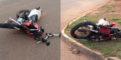 Vídeo mostra momento em que motociclista de 22 anos é atingido violentamente por picape...