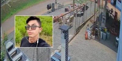 Vídeo de câmera de segurança mostra exato momento em que caminhão passa por cima de...