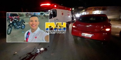 Motociclista morre após violenta colisão com carro em Porto Velho