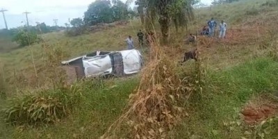 Idoso morre após capotar caminhonete na zona rural de Alta Floresta