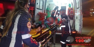 Criança fica gravemente ferida após acidente entre moto e cachorro em Ariquemes