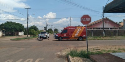 Motorista avança preferencial e acaba colidindo contra motociclista em Rolim de Moura;...