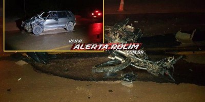 Motociclista morre em grave acidente na RO-479 em Rolim de Moura; veja o vídeo