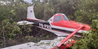 Avião comprado em SP cai a 200 metros da pista, em Rondônia