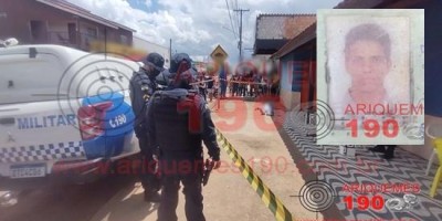 Homem é executado com 11 tiros ao chegar em bar em Ariquemes