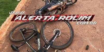 Mulher é encaminhada a Cacoal, após colisão entre moto e bicicleta na esquina da UPA...
