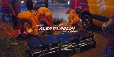 Motociclista invade pista contrária e colide frontalmente em outra moto no Bairro...