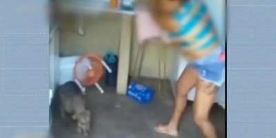Briga de cunhados acaba com mulher presa por chutar cachorro