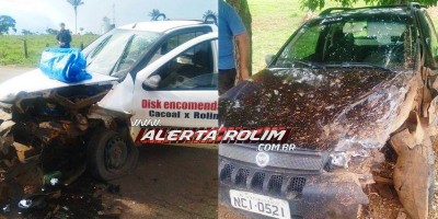 Grave acidente entre dois carros foi registrado na RO-010, entre Rolim de Moura e Novo...