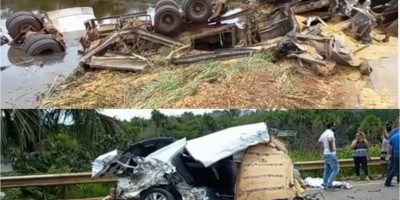 Casal morre em grave acidente na BR-364 em RO; filhos de 7 e 8 anos sobreviveram
