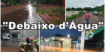 Vídeos: Forte chuva na madrugada desta segunda-feira alaga casas e avenidas em Pimenta...