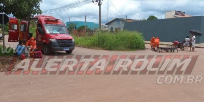 Colisão entre motos deixa dois feridos em Rolim de Moura