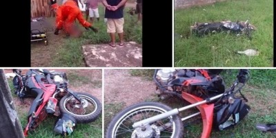 Motoqueiro perde o controle após empinar moto e causa acidente fatal em Pimenta Bueno