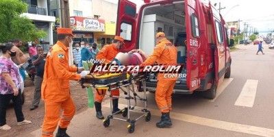 Rolim de Moura: Idosa fratura a perna após ser atropelada em faixa de pedestre;...