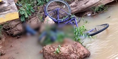 VILHENA: Idoso morre após cair de bicicleta dentro de rio