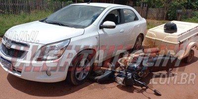 Mais um acidente de trânsito foi registrado nesta terça-feira em Rolim de Moura