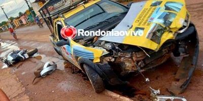 Piloto de moto de alta cilindrada fica em estado grave após bater em carro