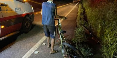 Motorista foge após atropelar ciclista na BR-364 em Porto Velho