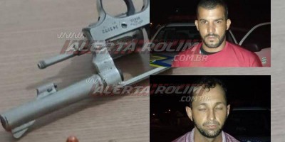 Dois bandidos são presos após praticarem roubo a mão armada a duas mulheres em Rolim...