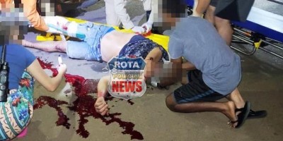 Motociclista fica gravemente ferido após atingir caçamba de entulhos em Vilhena; veja o...