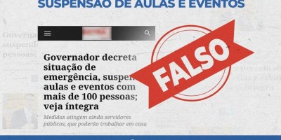 É FALSO que Governo de RO editou decreto com nova restrição de circulação 