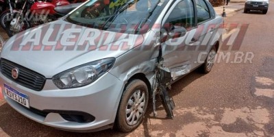Acidente entre dois carro é registrado nesta tarde em Rolim de Moura