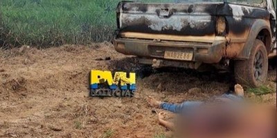 Identificados: Casal é encontrado morto a tiros ao lado de caminhonete incendiada em...