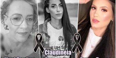 Três das quatro mulheres envolvidas no grave acidente na BR-364, no trevo para Rolim de...