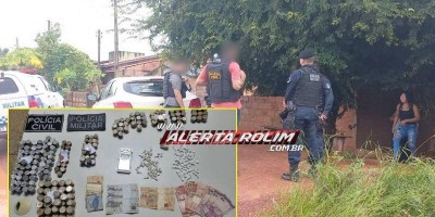 Mulher suspeita de tráfico de drogas é presa em operação da PM e PC em Rolim de Moura