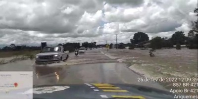 PRF informa que irá interditar BR-421, entre Ariquemes e Monte Negro, no final do dia...