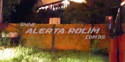 Rolim de Moura: Casa é destruída por incêndio durante a madrugada desta sexta-feira;...