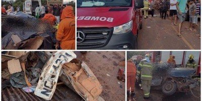 Tentativa de ultrapassagem teria causado grave acidente em Pimenta Bueno; 5 pessoas...