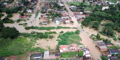 Imagens aéreas mostram cheias dos rios Anta, Manicoré e D'Alincourt e alagamentos em...