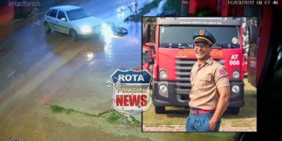 De férias, bombeiro morre após grave acidente em Vilhena; Veja o vídeo