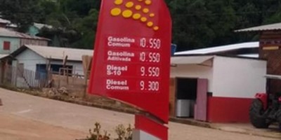 Preço do litro da gasolina passa dos R$ 10 no interior do Acre