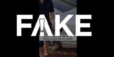 É #FAKE receita que ensina fazer gasolina em casa com óleo de cozinha usado