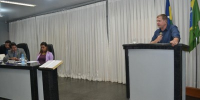 Secretário de Obras explica planejamento da SEMOSP na câmara de vereadores de Rolim de...