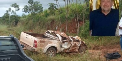 Empresário de Vilhena morre e outras três pessoas ficam feridas após capotamento de...